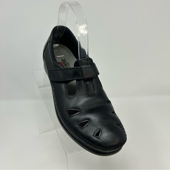 SAS Roamer Black Leather Walking Shoe Loafers Size 8** Tripad Comfort Active - Picture 2 of 12